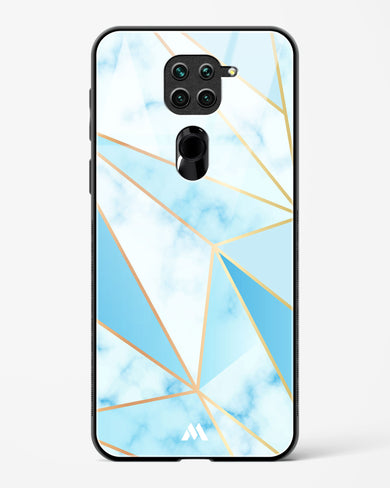 Marble Triangles Gold and Blue Glass Case Phone Cover (Xiaomi)