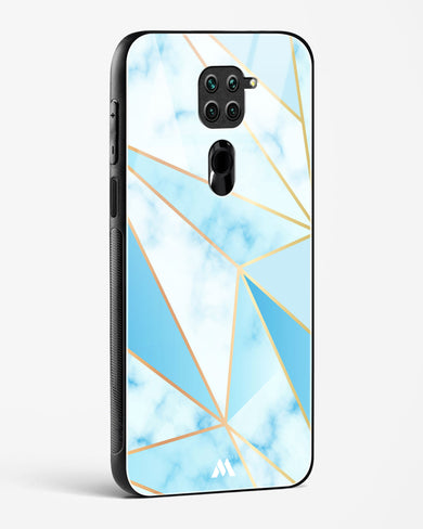 Marble Triangles Gold and Blue Glass Case Phone Cover (Xiaomi)