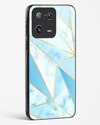 Marble Triangles Gold and Blue Glass Case Phone Cover (Xiaomi)