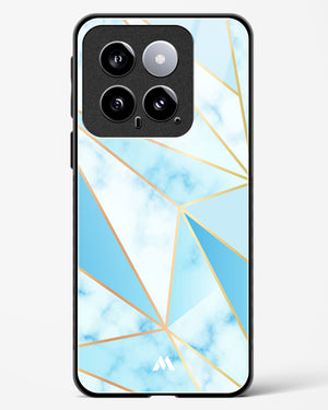 Marble Triangles Gold and Blue Glass Case Phone Cover (Xiaomi)
