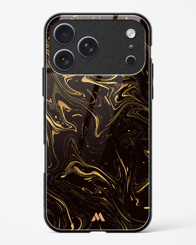Black Gold Marble Glass Case Phone Cover (Apple)