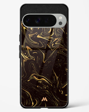 Black Gold Marble Glass Case Phone Cover (Google)