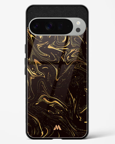Black Gold Marble Glass Case Phone Cover (Google)