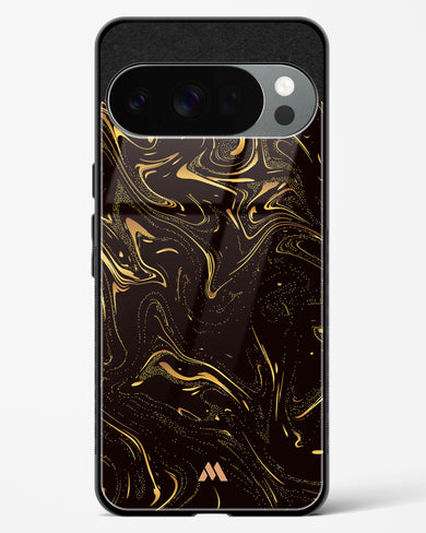 Black Gold Marble Glass Case Phone Cover (Google)