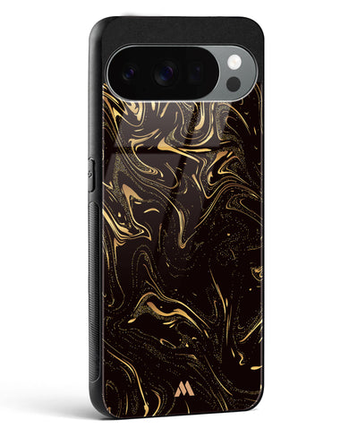Black Gold Marble Glass Case Phone Cover (Google)
