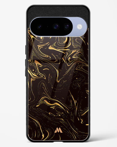 Black Gold Marble Glass Case Phone Cover (Google)