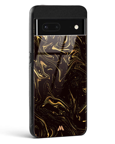 Black Gold Marble Glass Case Phone Cover (Google)