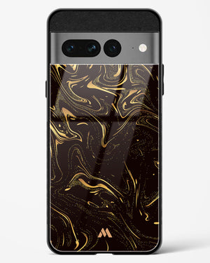 Black Gold Marble Glass Case Phone Cover (Google)