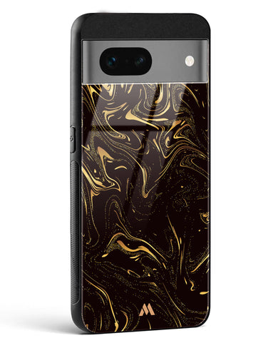 Black Gold Marble Glass Case Phone Cover (Google)