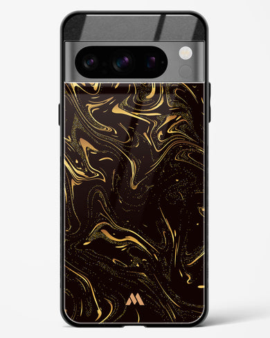 Black Gold Marble Glass Case Phone Cover (Google)