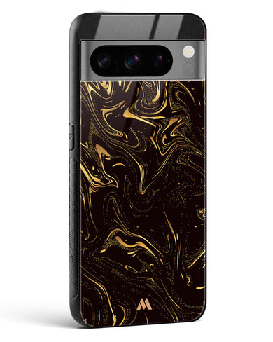 Black Gold Marble Glass Case Phone Cover (Google)