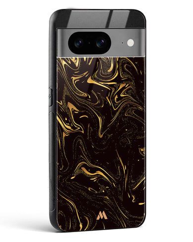 Black Gold Marble Glass Case Phone Cover (Google)