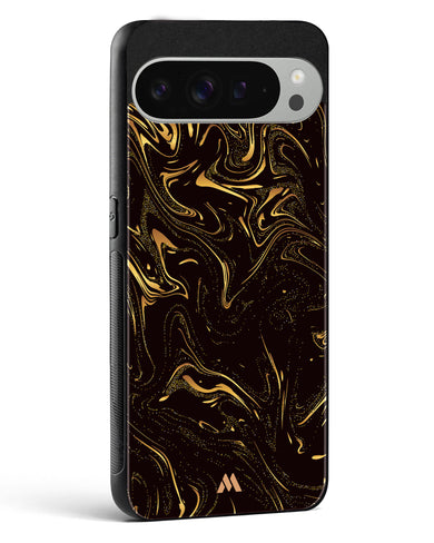 Black Gold Marble Glass Case Phone Cover (Google)