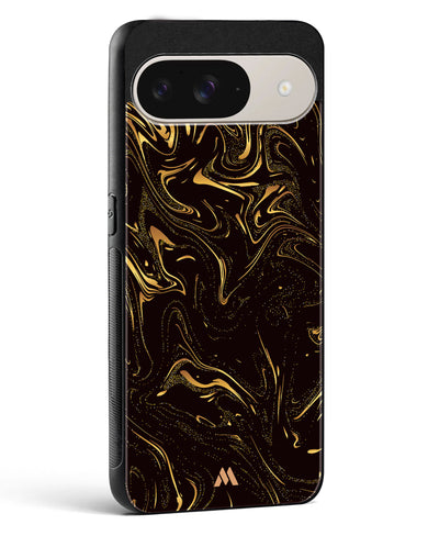 Black Gold Marble Glass Case Phone Cover (Google)