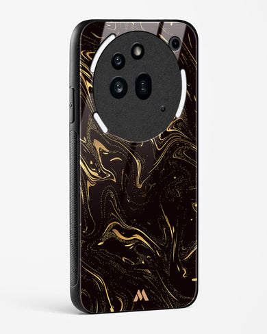Black Gold Marble Glass Case Phone Cover (Nothing)