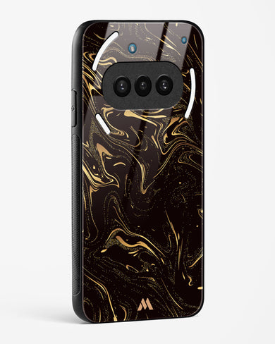 Black Gold Marble Glass Case Phone Cover (Nothing)