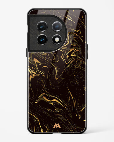 Black Gold Marble Glass Case Phone Cover (OnePlus)