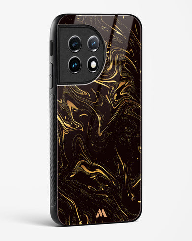 Black Gold Marble Glass Case Phone Cover (OnePlus)