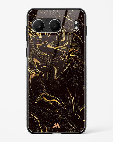 Black Gold Marble Glass Case Phone Cover (OnePlus)