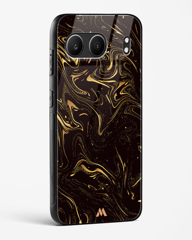 Black Gold Marble Glass Case Phone Cover (OnePlus)