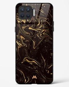 Black Gold Marble Glass Case Phone Cover (Oppo)