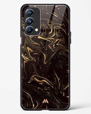 Black Gold Marble Glass Case Phone Cover (Oppo)