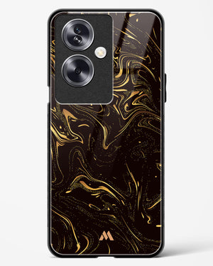 Black Gold Marble Glass Case Phone Cover (Oppo)