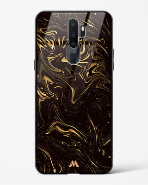 Black Gold Marble Glass Case Phone Cover (Oppo)