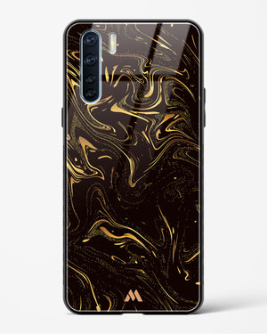 Black Gold Marble Glass Case Phone Cover (Oppo)