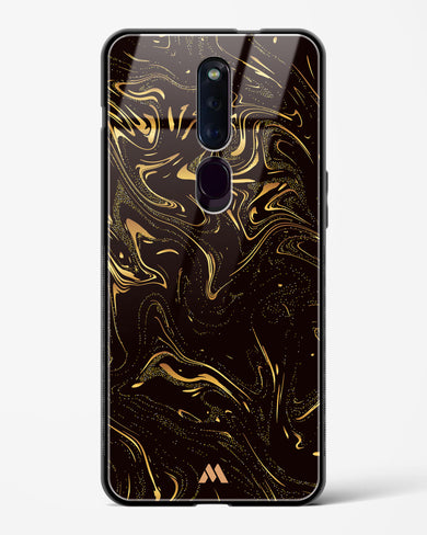 Black Gold Marble Glass Case Phone Cover (Oppo)