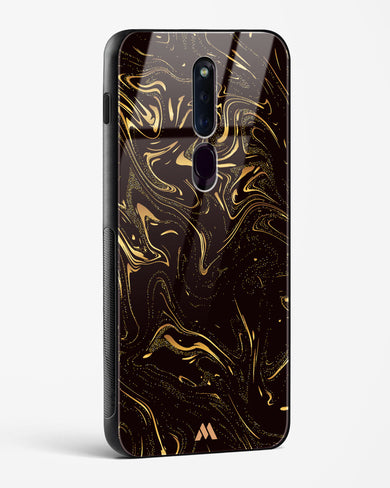 Black Gold Marble Glass Case Phone Cover (Oppo)