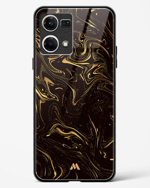 Black Gold Marble Glass Case Phone Cover (Oppo)