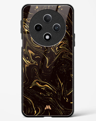 Black Gold Marble Glass Case Phone Cover (Oppo)