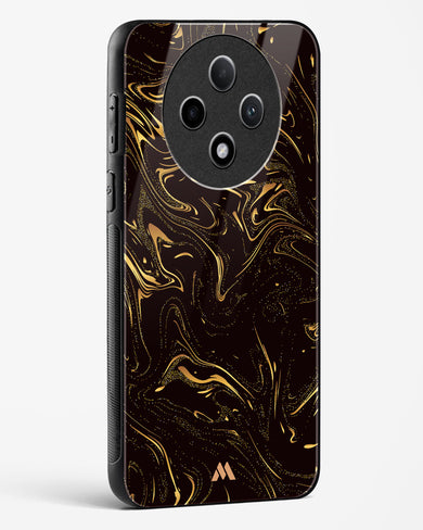 Black Gold Marble Glass Case Phone Cover (Oppo)