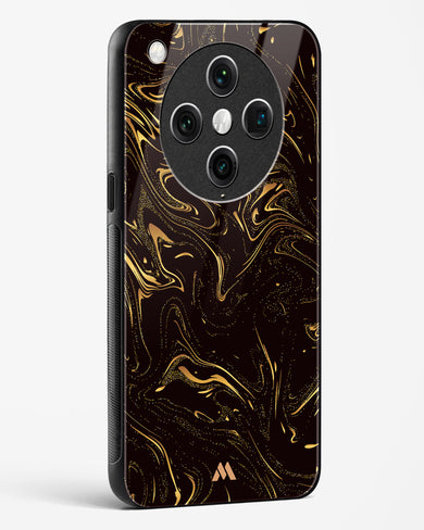 Black Gold Marble Glass Case Phone Cover (Oppo)
