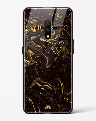 Black Gold Marble Glass Case Phone Cover (Oppo)