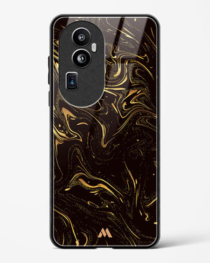 Black Gold Marble Glass Case Phone Cover (Oppo)