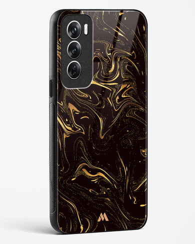 Black Gold Marble Glass Case Phone Cover (Oppo)