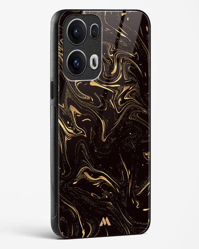 Black Gold Marble Glass Case Phone Cover (Oppo)
