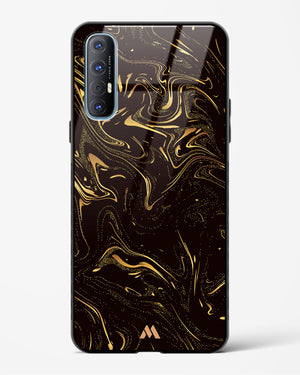 Black Gold Marble Glass Case Phone Cover (Oppo)