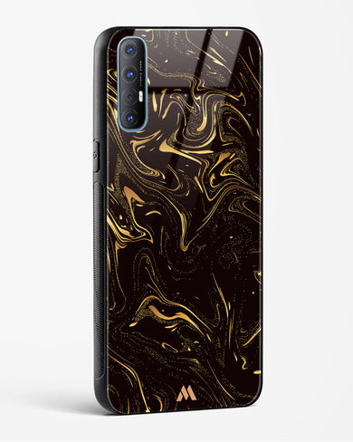 Black Gold Marble Glass Case Phone Cover (Oppo)