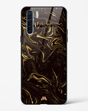Black Gold Marble Glass Case Phone Cover (Oppo)