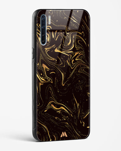 Black Gold Marble Glass Case Phone Cover (Oppo)