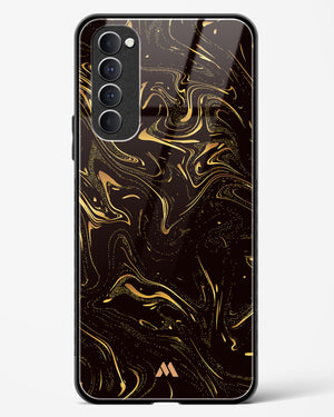 Black Gold Marble Glass Case Phone Cover (Oppo)