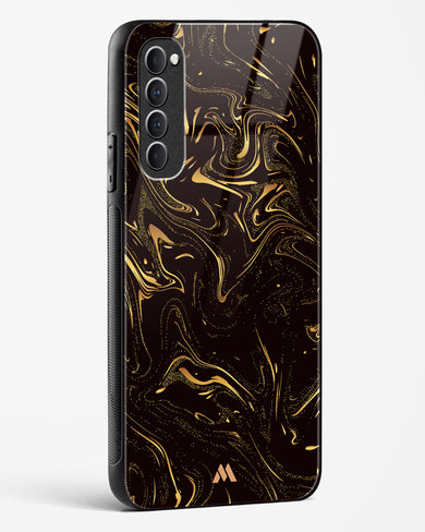 Black Gold Marble Glass Case Phone Cover (Oppo)