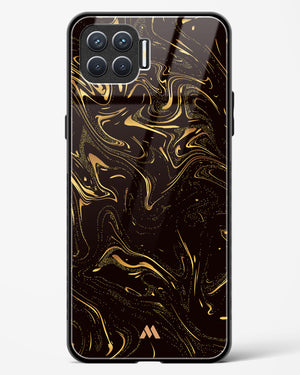 Black Gold Marble Glass Case Phone Cover (Oppo)