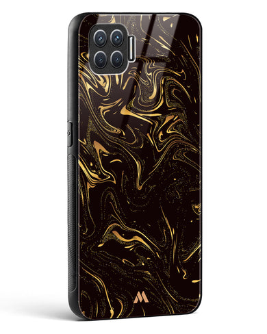 Black Gold Marble Glass Case Phone Cover (Oppo)