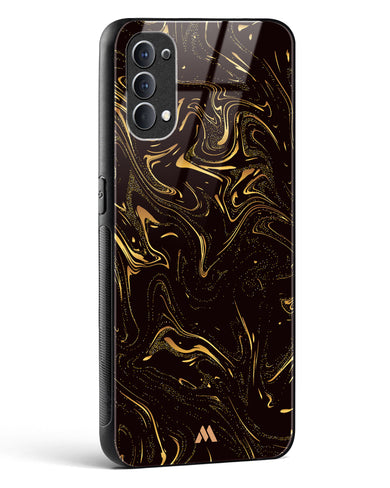 Black Gold Marble Glass Case Phone Cover (Oppo)