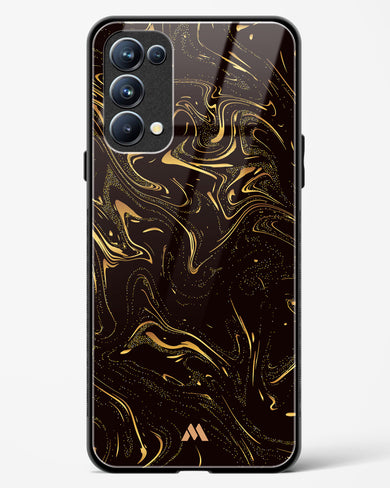 Black Gold Marble Glass Case Phone Cover (Oppo)