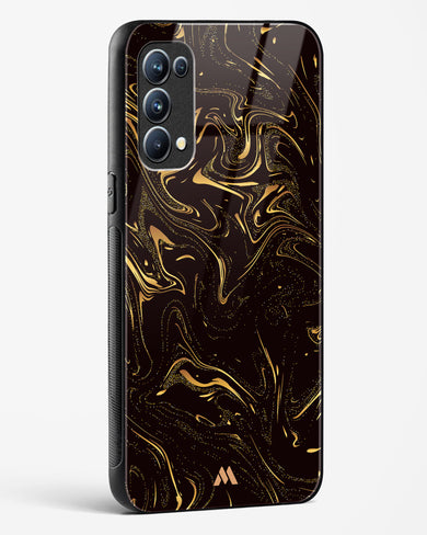 Black Gold Marble Glass Case Phone Cover (Oppo)